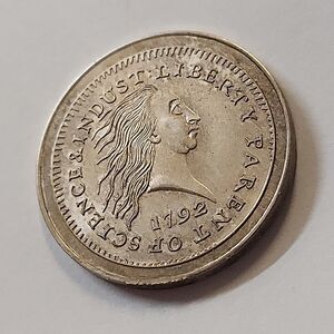 1792 Liberty Parent of Science Coin